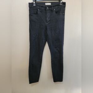 Madewell High Rise Skinny Jeans Light Black Wash Size 29 Or Size U.S.8